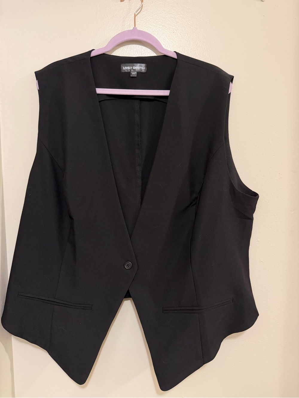 Lively Ghosts Black Jigsaw Vest